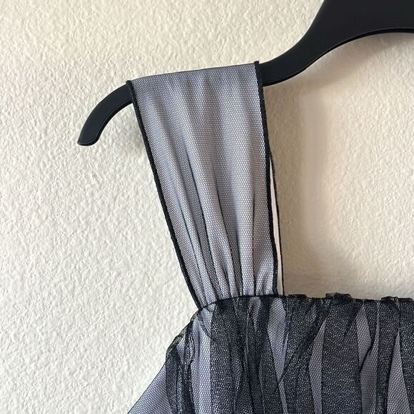 My Michelle Black and White Lace Dress - Picture 3 of 14